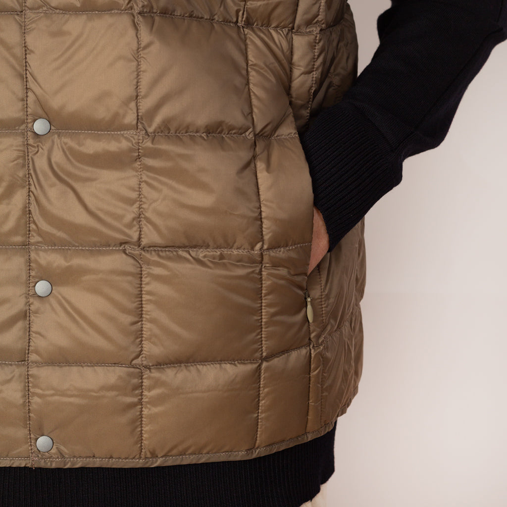 Crew Neck Vest - Khaki
