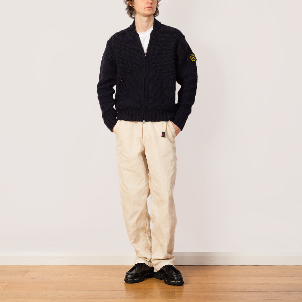 Cowichan Zip Knit - Navy - V0020