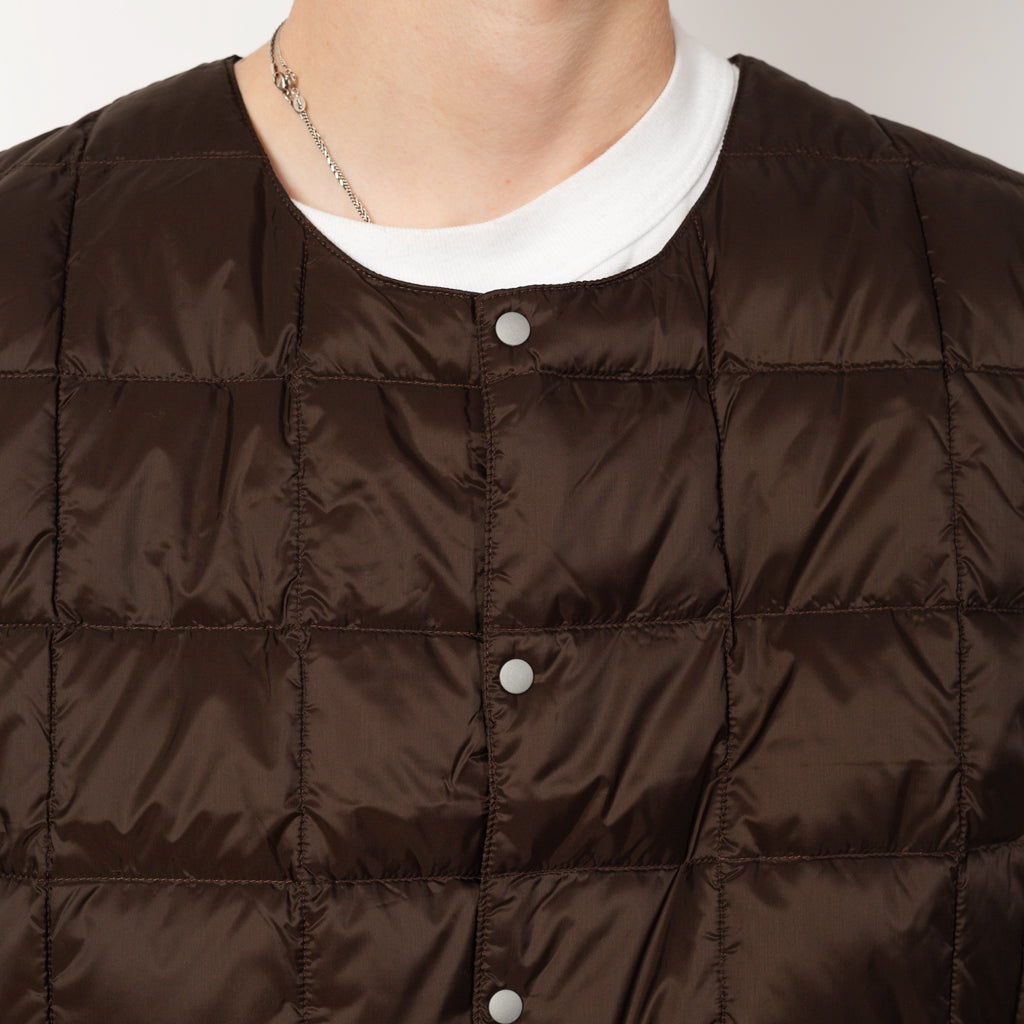 Crew Neck Vest - Dark Chocolate