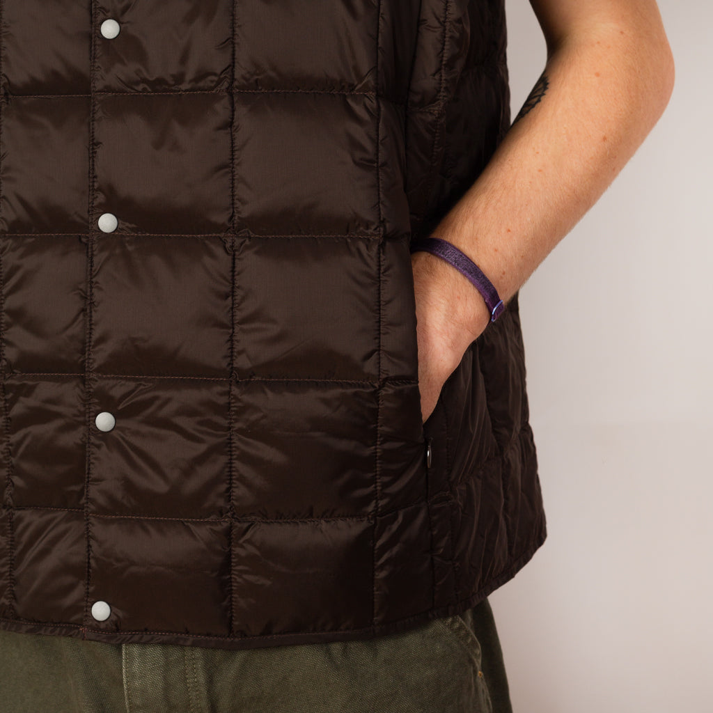Crew Neck Vest - Dark Chocolate
