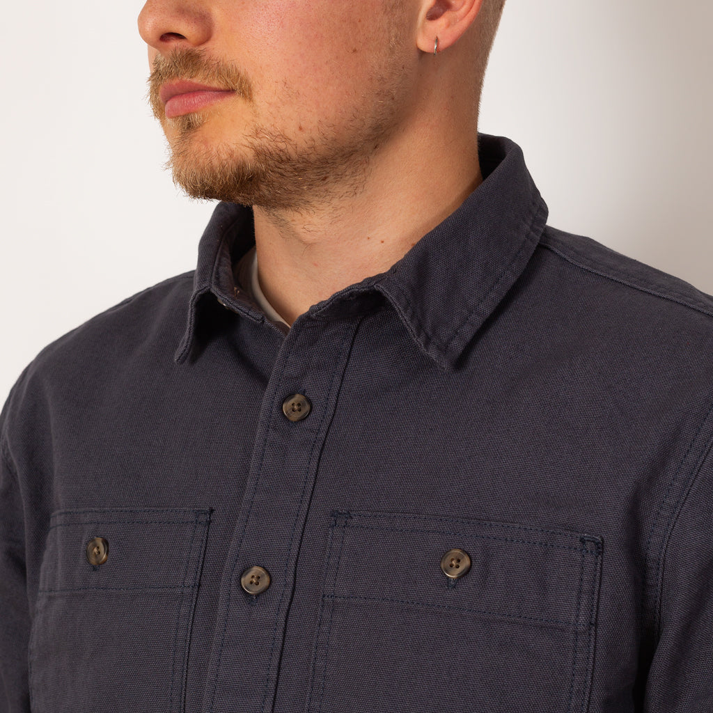 Point Reyes Canvas Shirt - Smoulder Blue