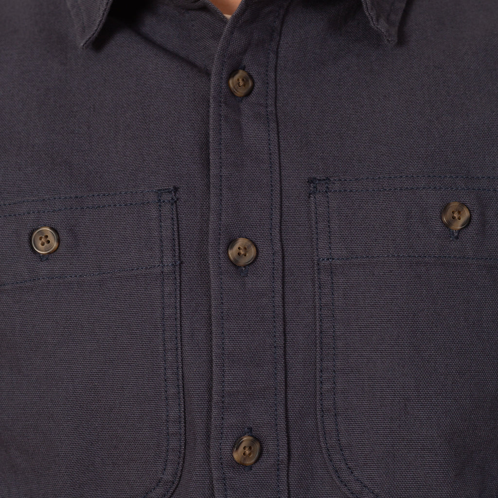 Point Reyes Canvas Shirt - Smoulder Blue