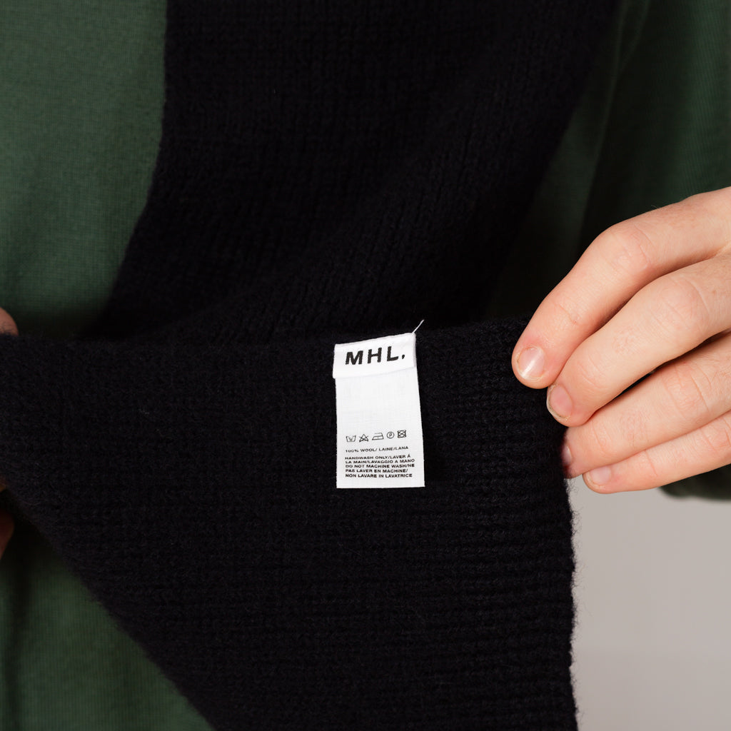 Simple Rib Scarf - Dark Navy