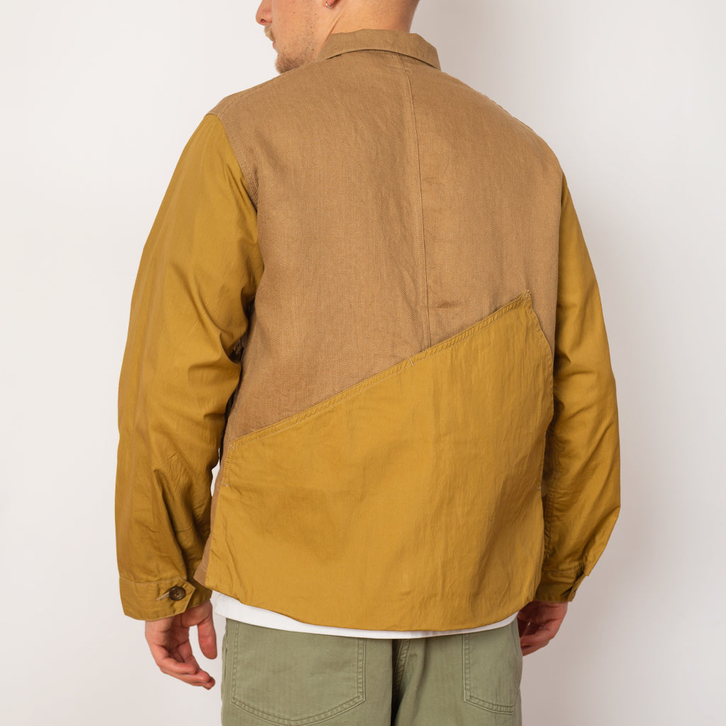 Linen Gabardine Ringoman Coverall - Beige