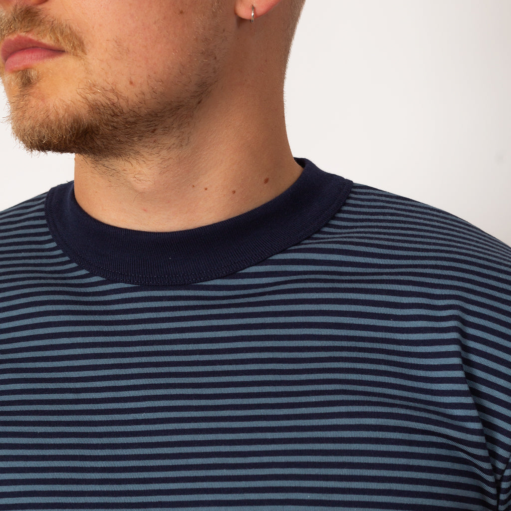 Heritage Stripe T-Shirt - Marine Deep / Bluefin