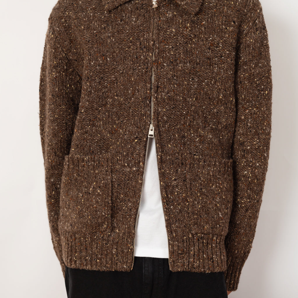 Erik Donegal Diamond Jacket - Seal Brown