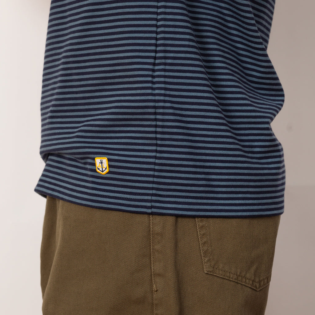 Heritage Stripe T-Shirt - Marine Deep / Bluefin