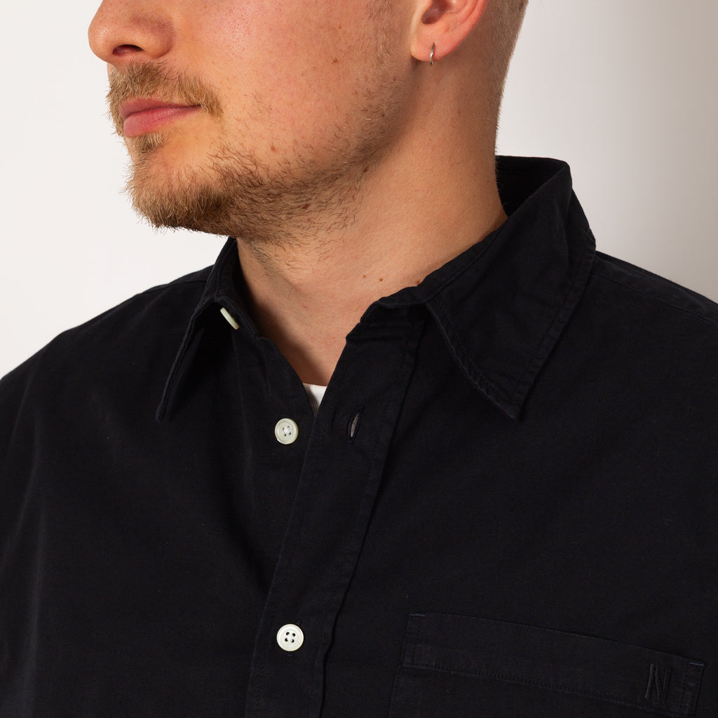 Algot Twill Shirt - Dark Navy