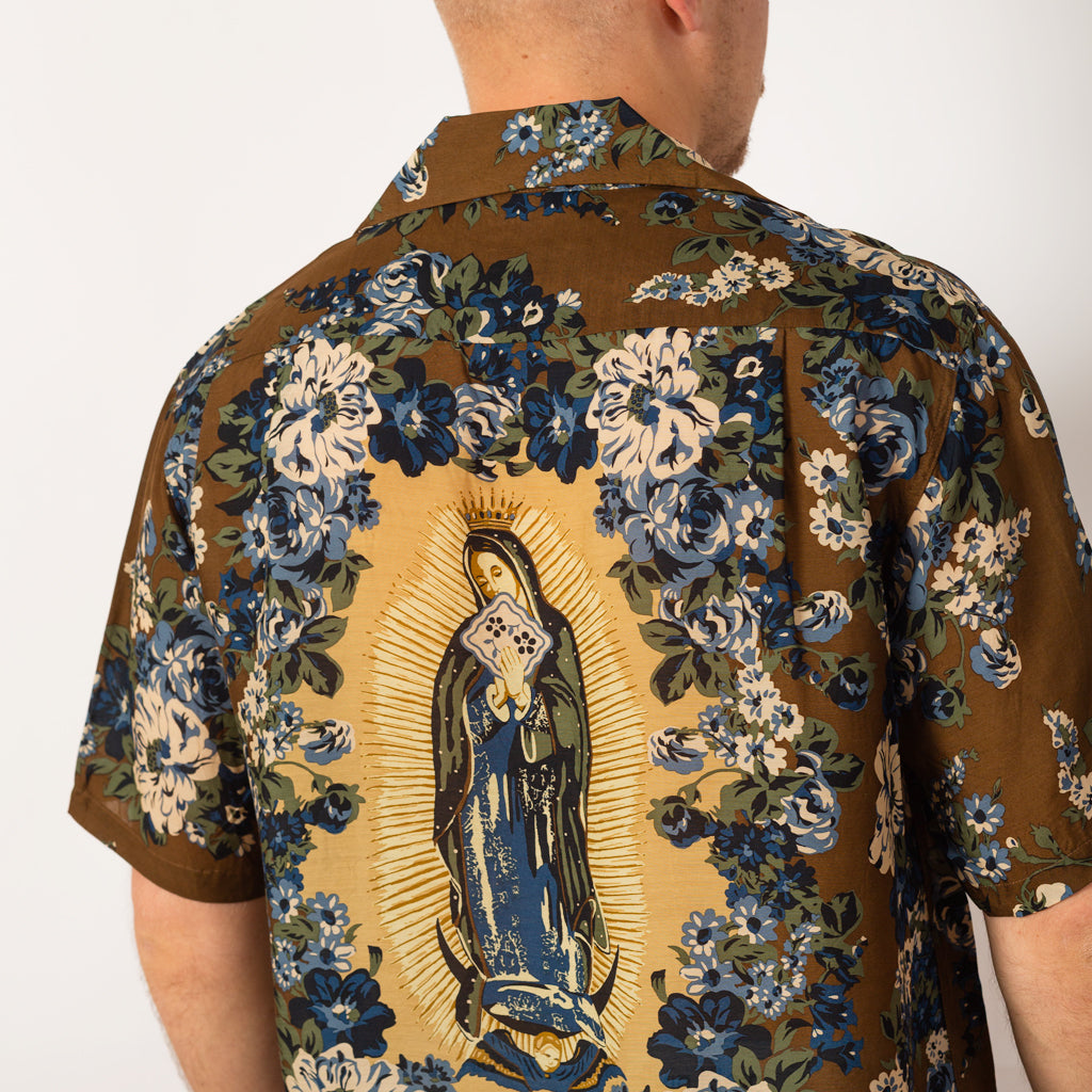 Maria Wrangle Collar Aloha Shirt - Brown