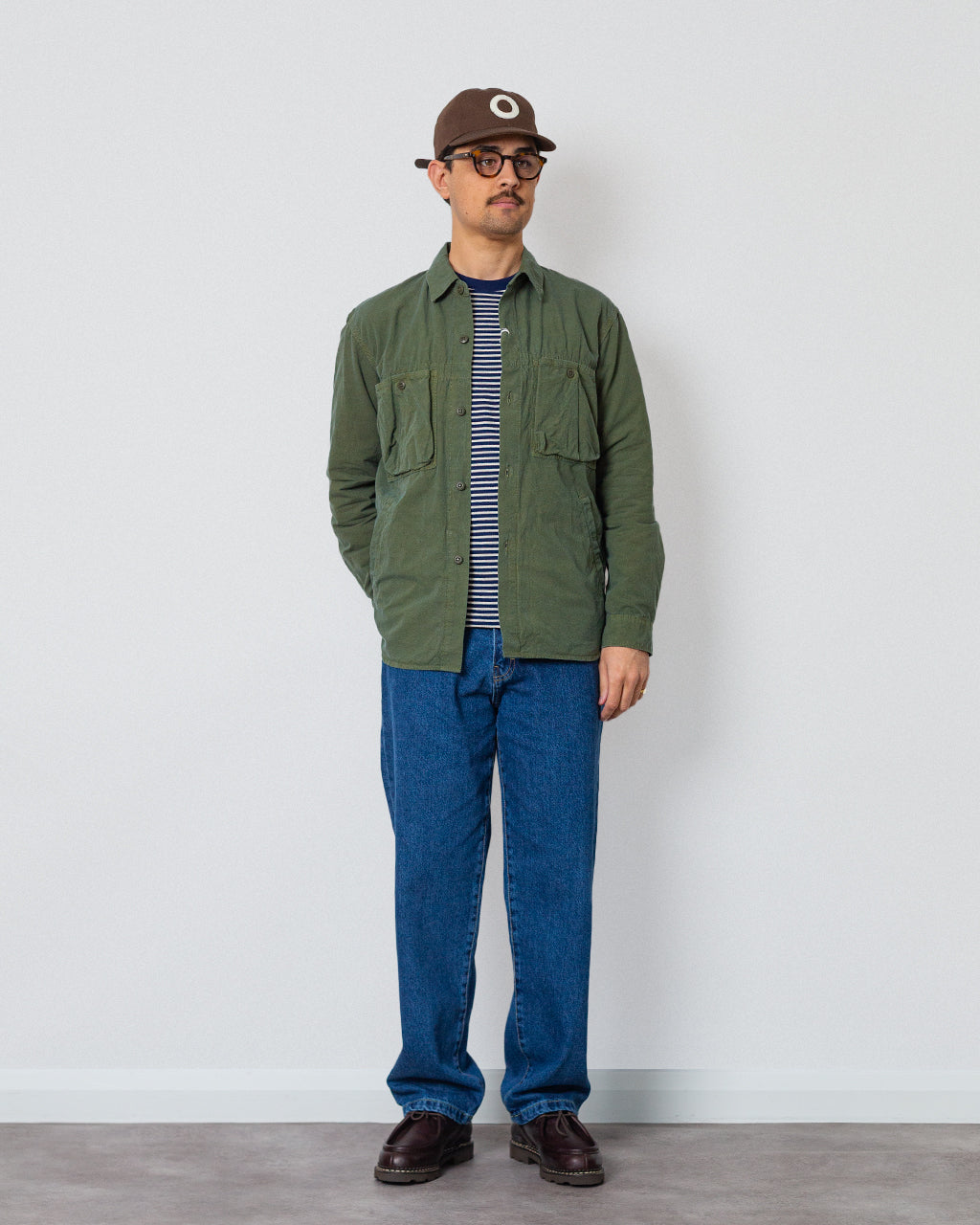 High Density Work Shirt Jacket - Olive