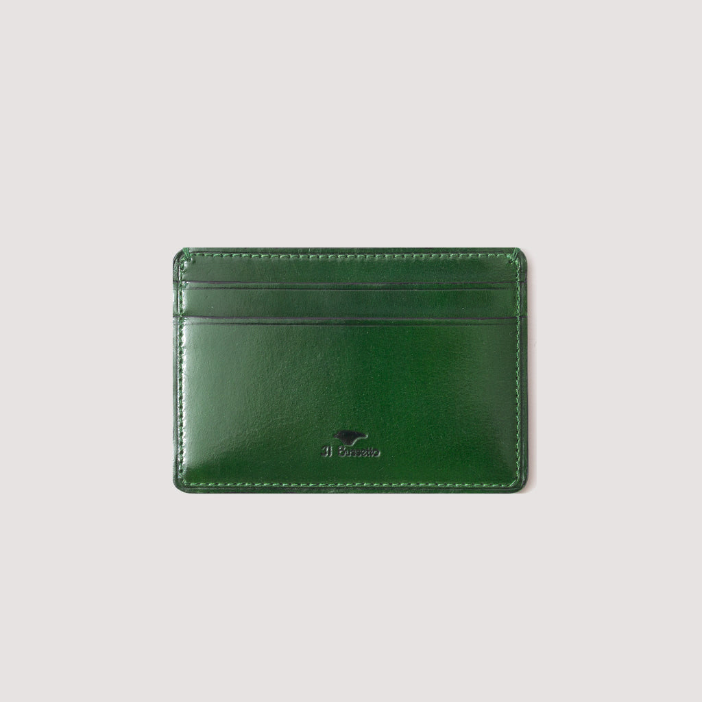 Slim Card Holder Forest Green Il Bussetto Peggs