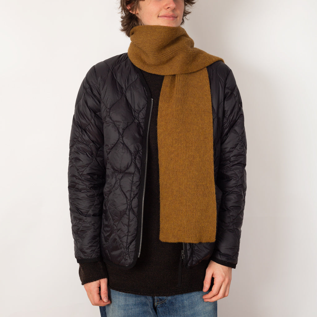 Simple Rib Scarf - Ochre