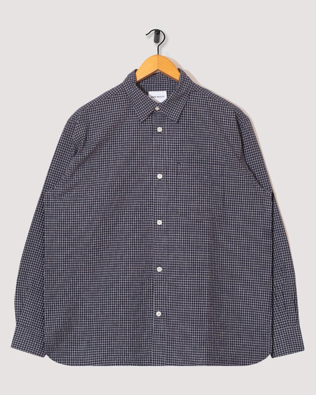 ヴェトモンOversized check shirt Espevik Check Oversized Shirt - Dark Navy | Norse Projects | Peggs
