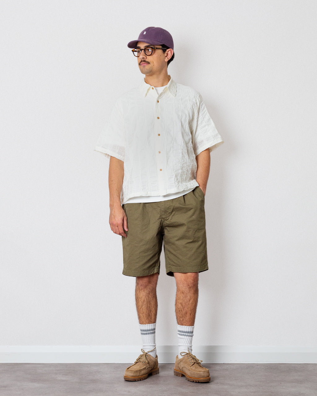 Twisted Piping Shirt - Natural
