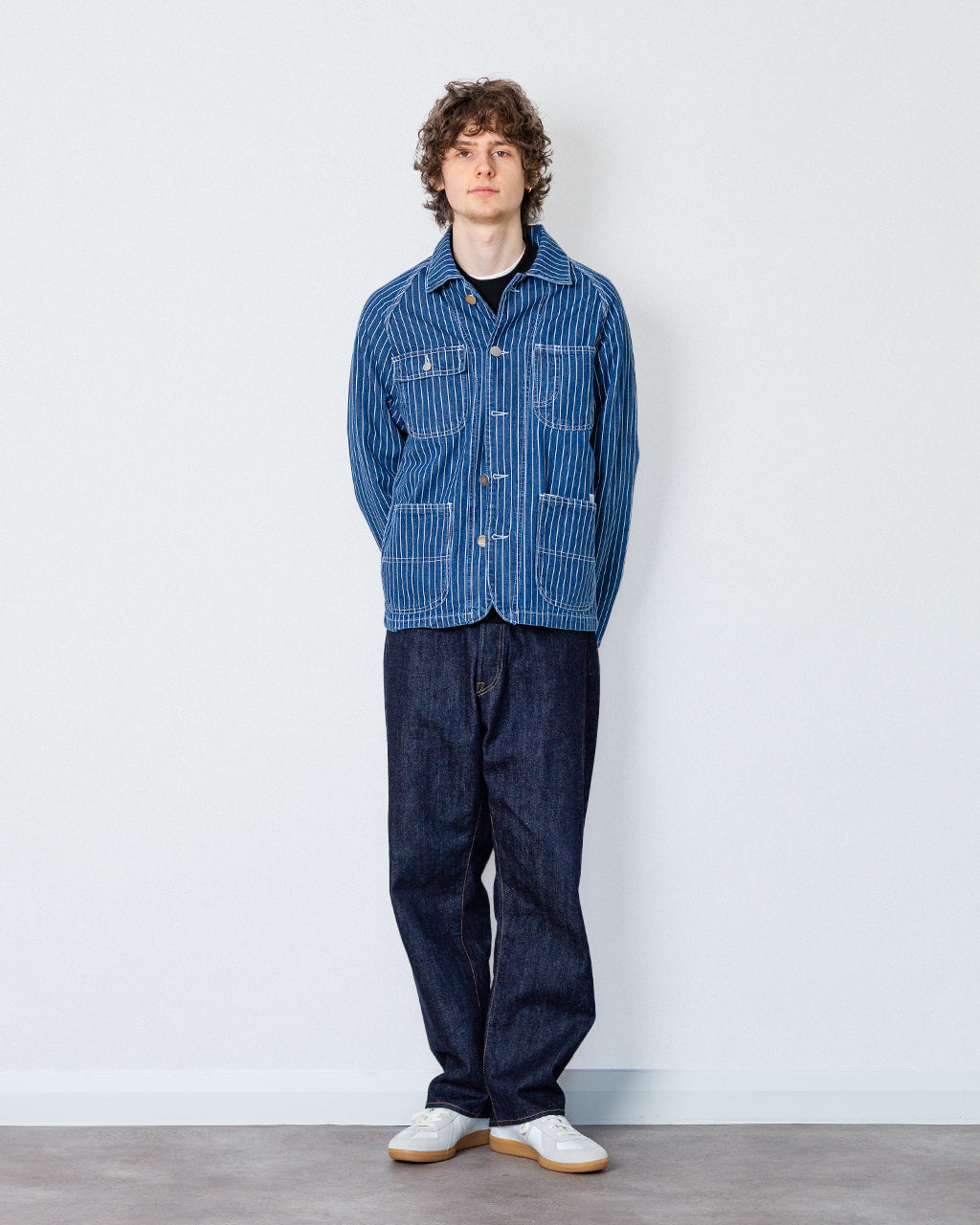 Pinstripe Denim Coverall 2.0 - Indigo