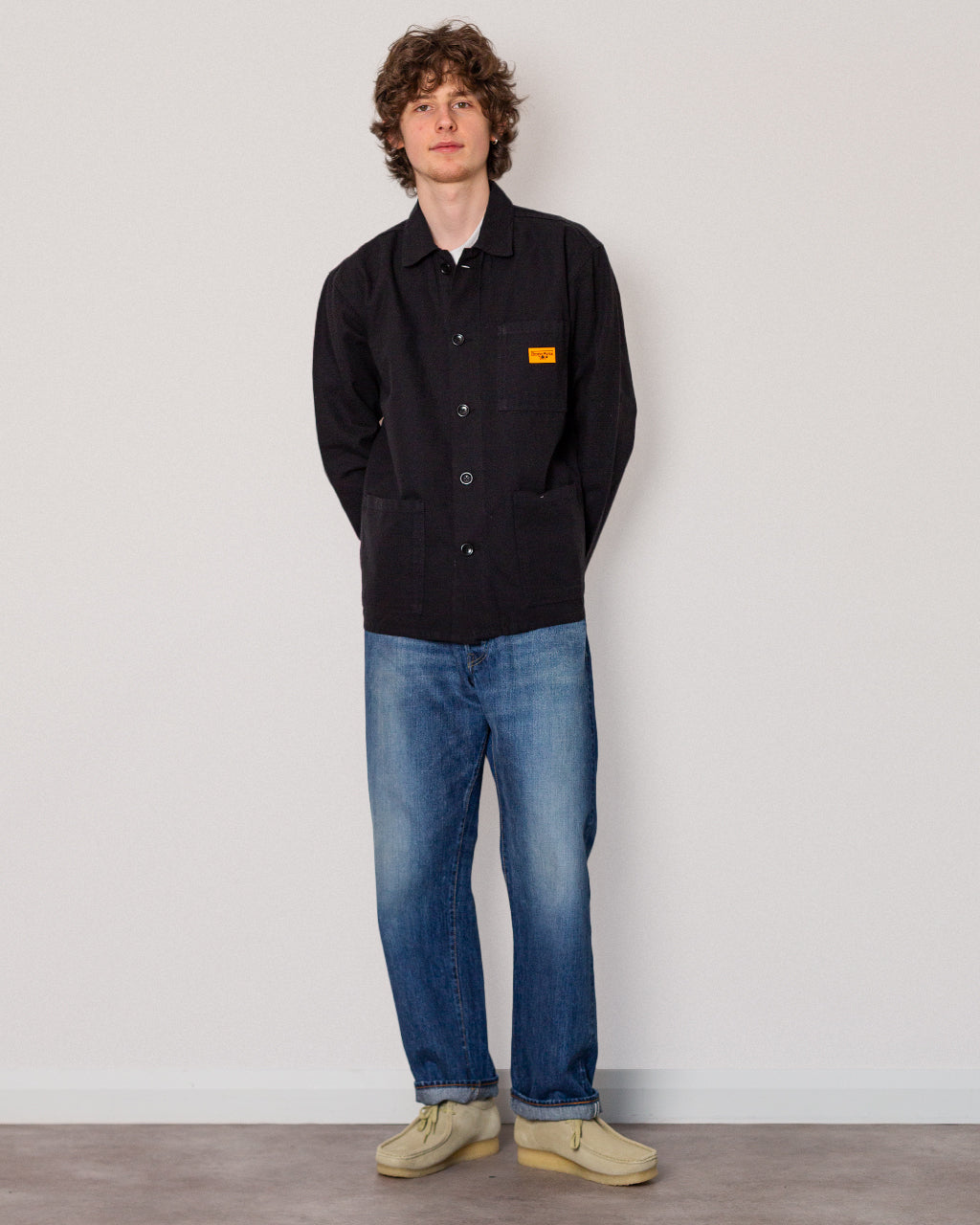 Canvas Chore Shirt - Black