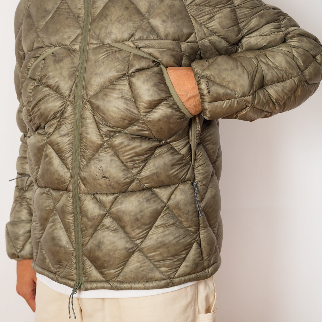 Nuna 800 Fill Power Hooded Down Jacket - Sage Green