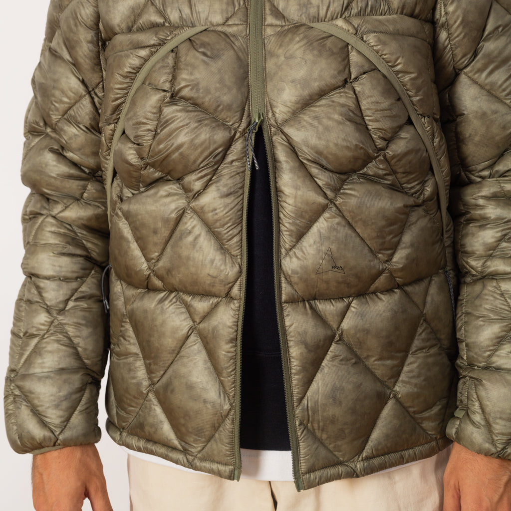 Nuna 800 Fill Power Hooded Down Jacket - Sage Green