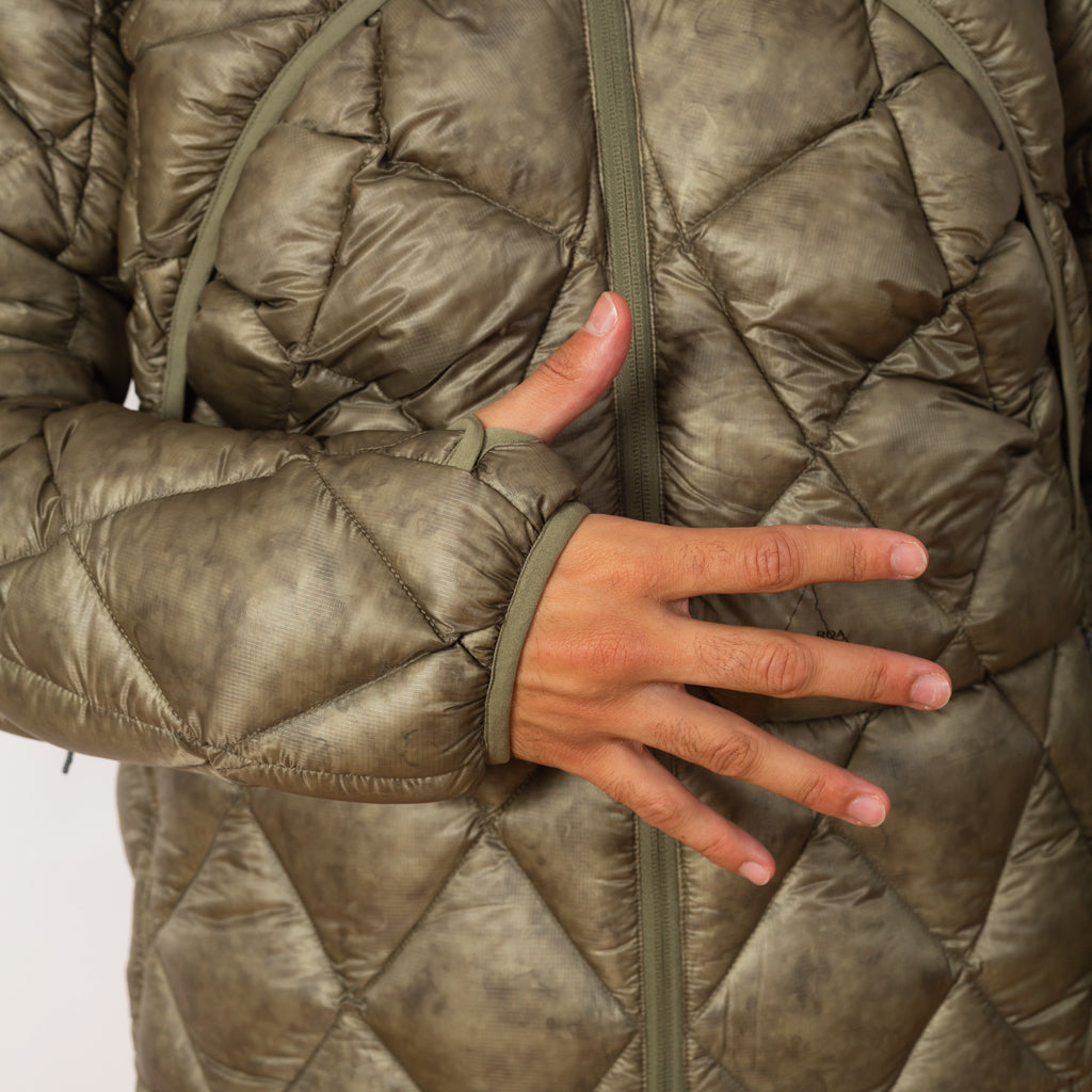Nuna 800 Fill Power Hooded Down Jacket - Sage Green