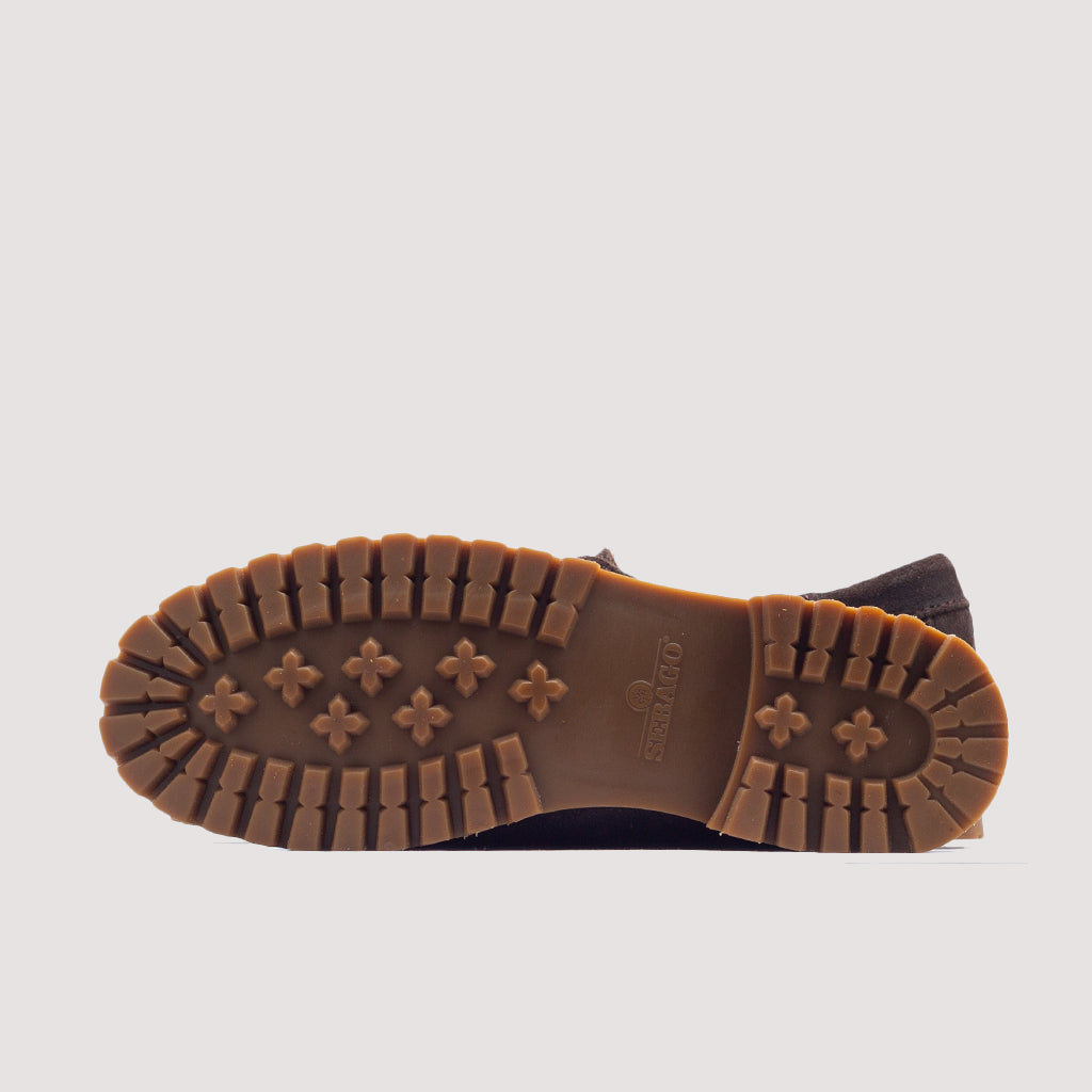 Askook Lug Suede - Dark Brown