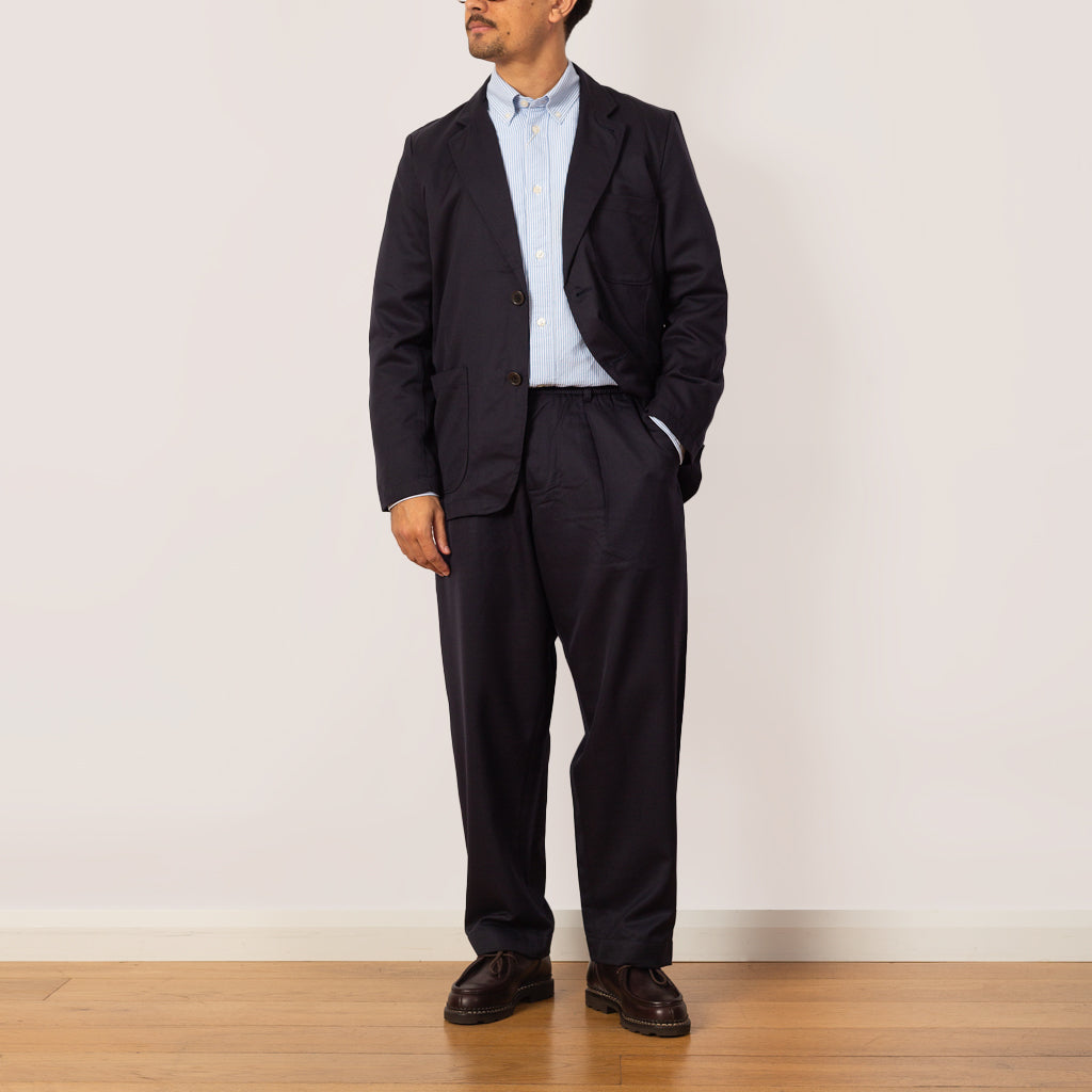 Travel Suiting Oxford Pant - Navy