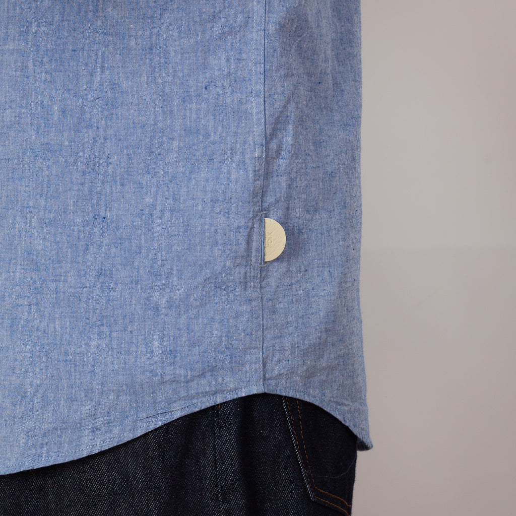 Relaxed Fit Shirt - Blue Texture