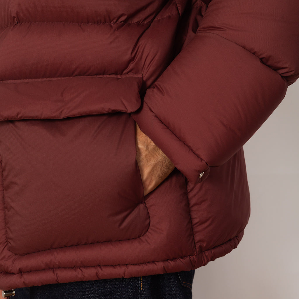 Super Light Nylon Ripstop Down Blouson - Burgundy