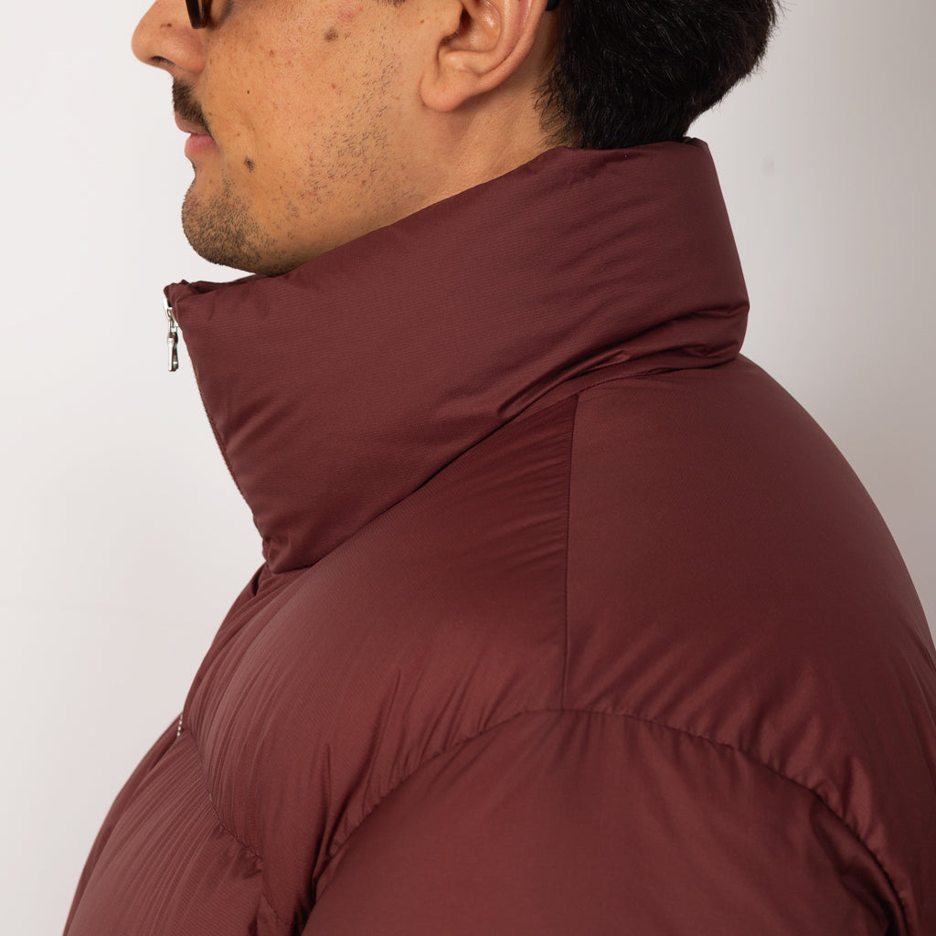 Super Light Nylon Ripstop Down Blouson - Burgundy