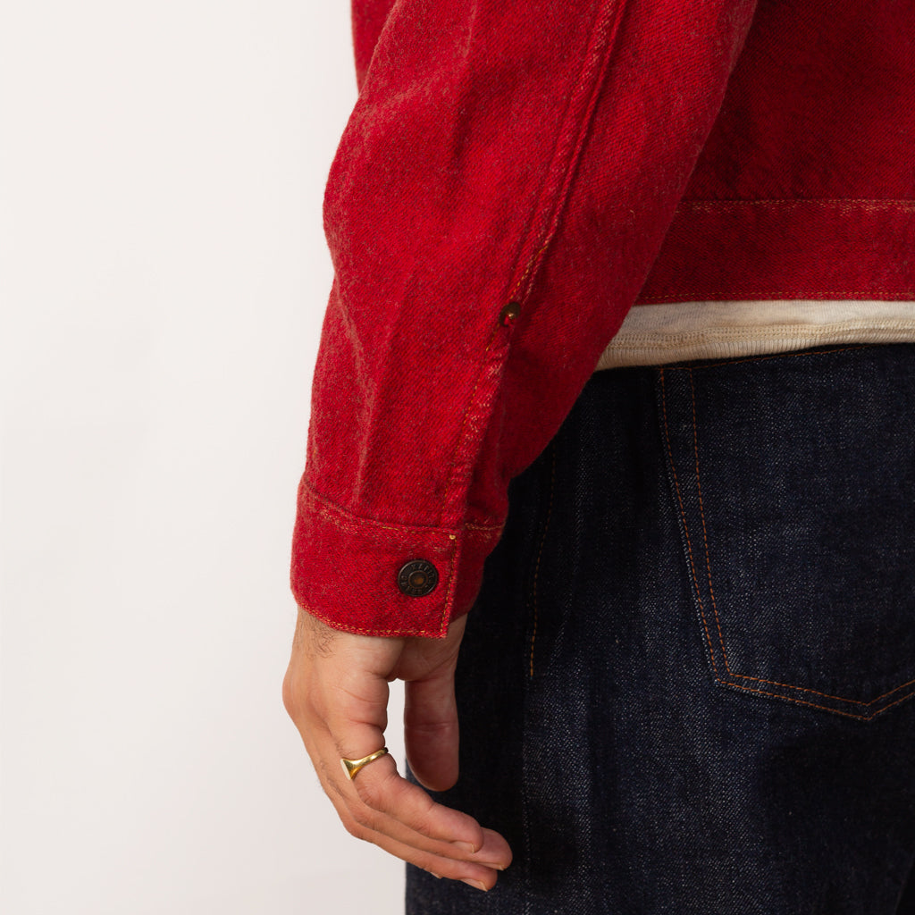 Twill Aging-Wool 1st JKT - Fade Red