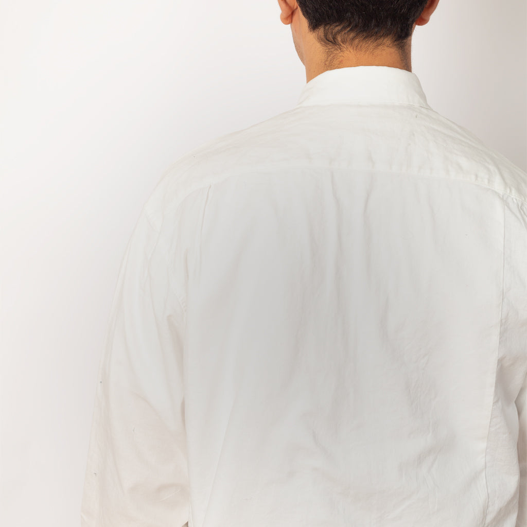 Cotton x Linen Patchwork KATMANDU Shirt 23' - White