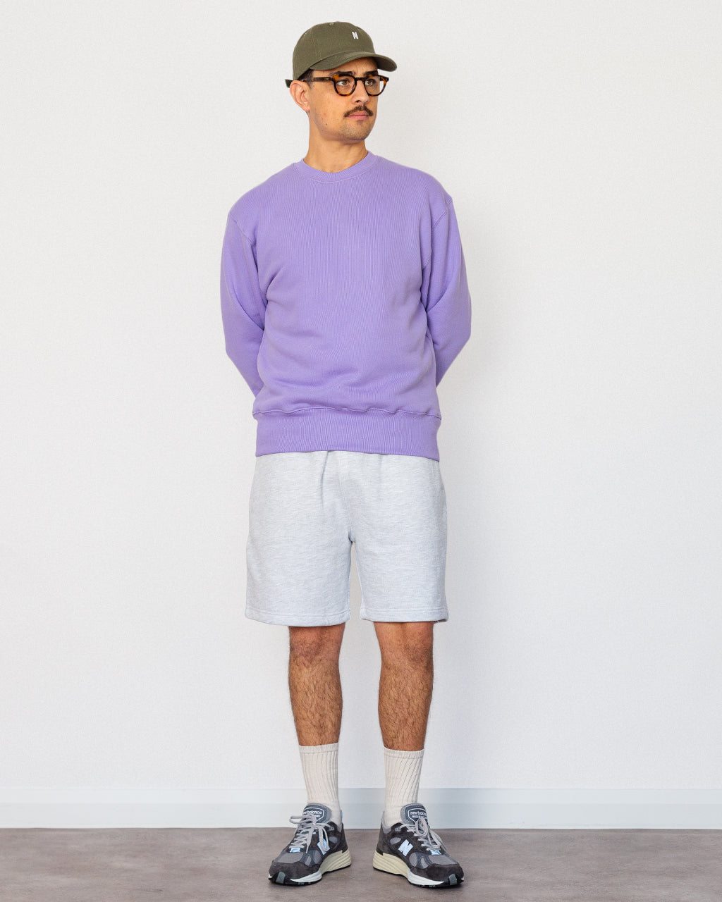 Loopback Sweat Shorts - Ash