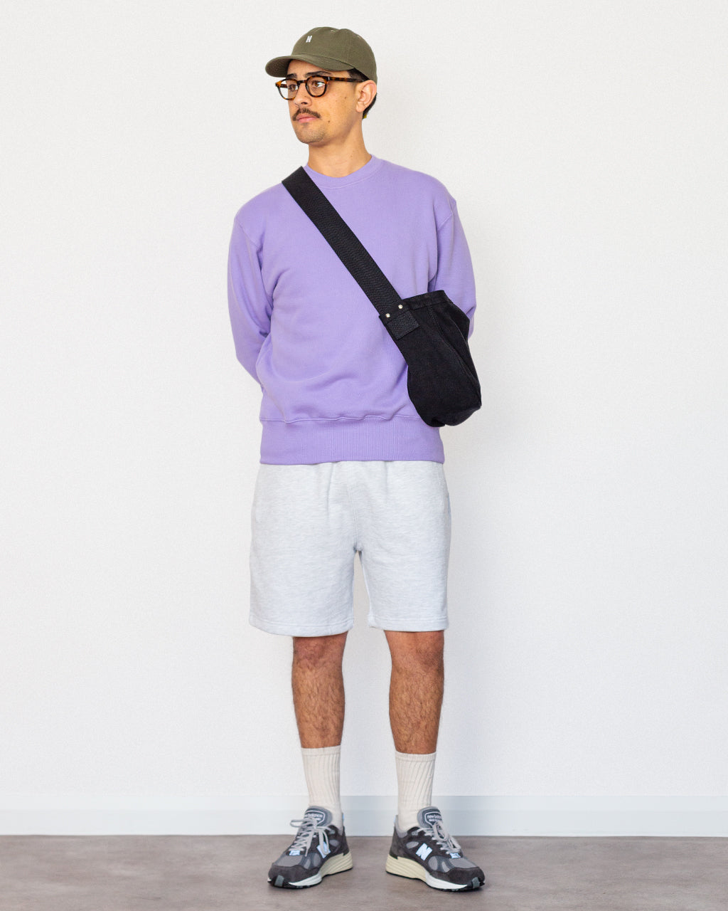 Loopback Crewneck - Dusty Violet
