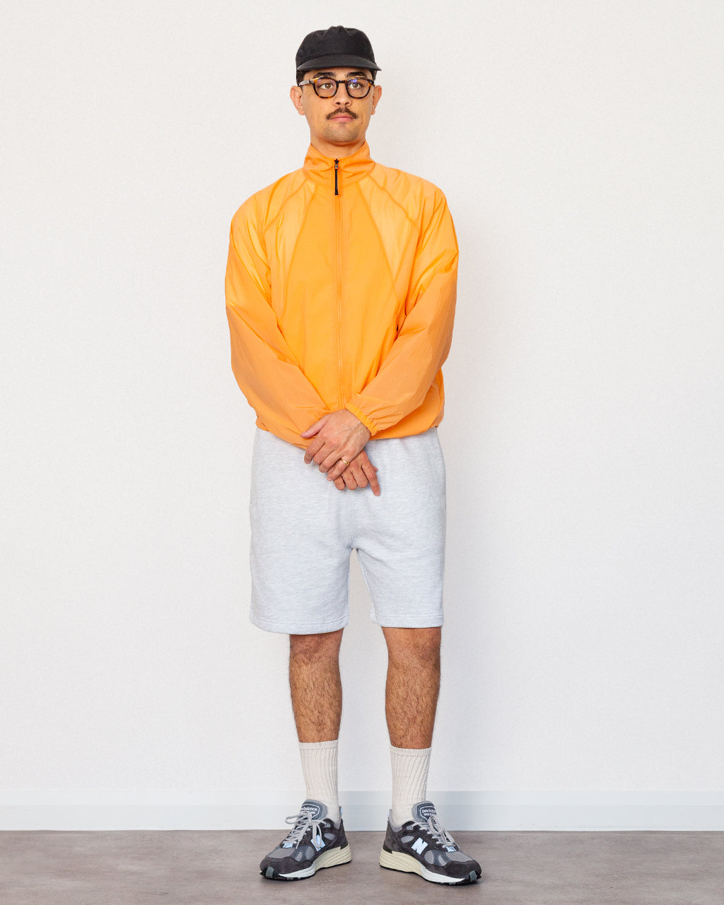 Sheer Nylon Wind Jacket - Lily Orange