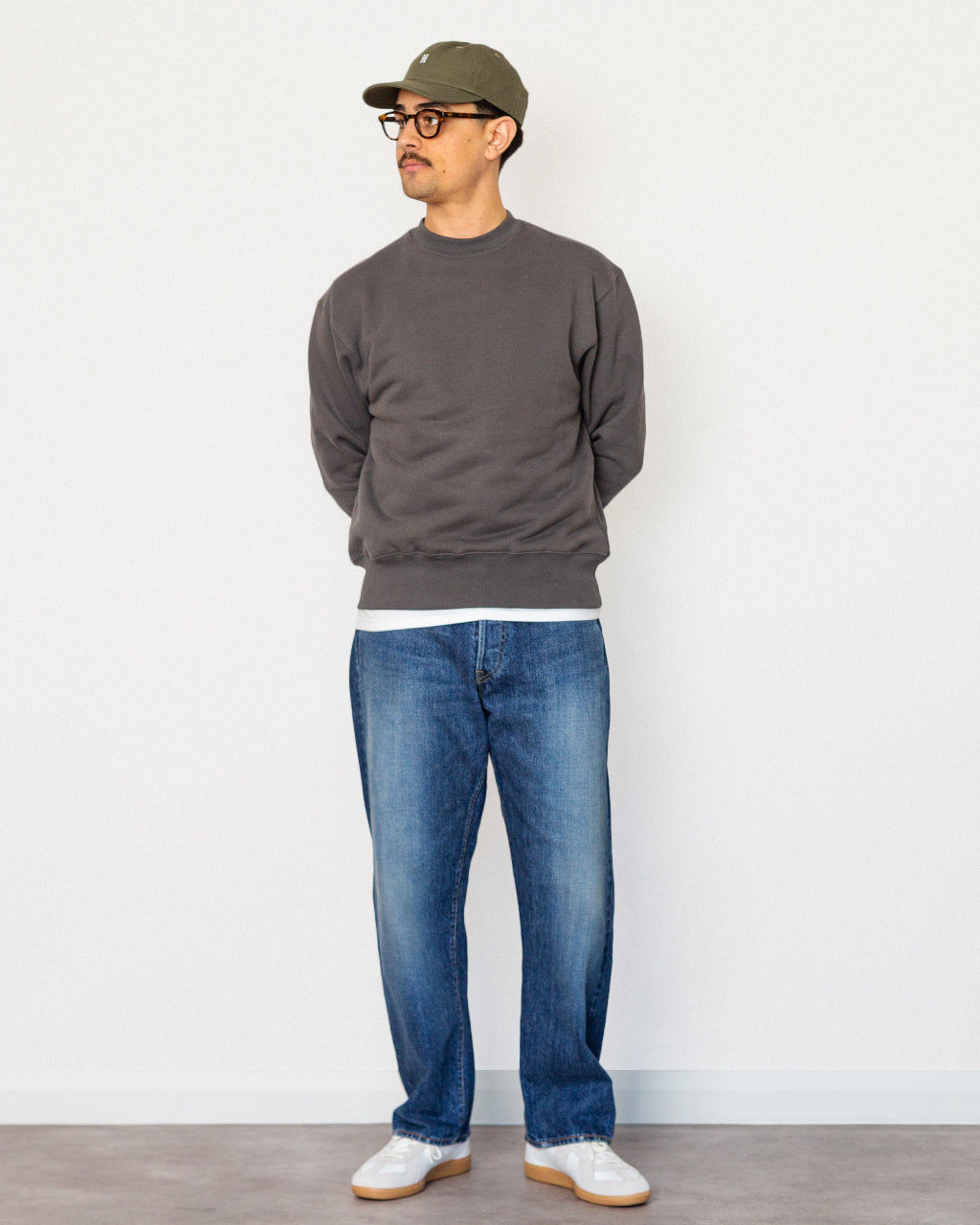 Loopback Crewneck - Washed Black