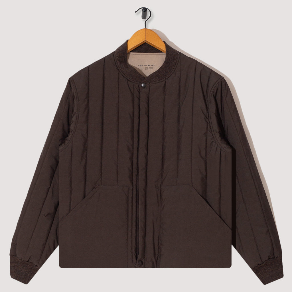 Reversible Quilting Jacket - African Black | Ends and Means 