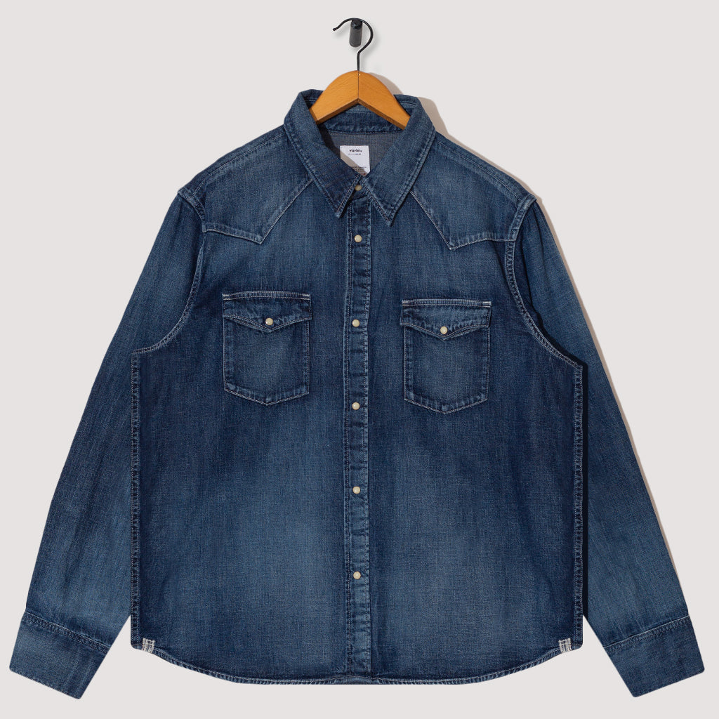 Social Sculpture Shirt DMGD - Indigo | Visvim | Peggs & son.