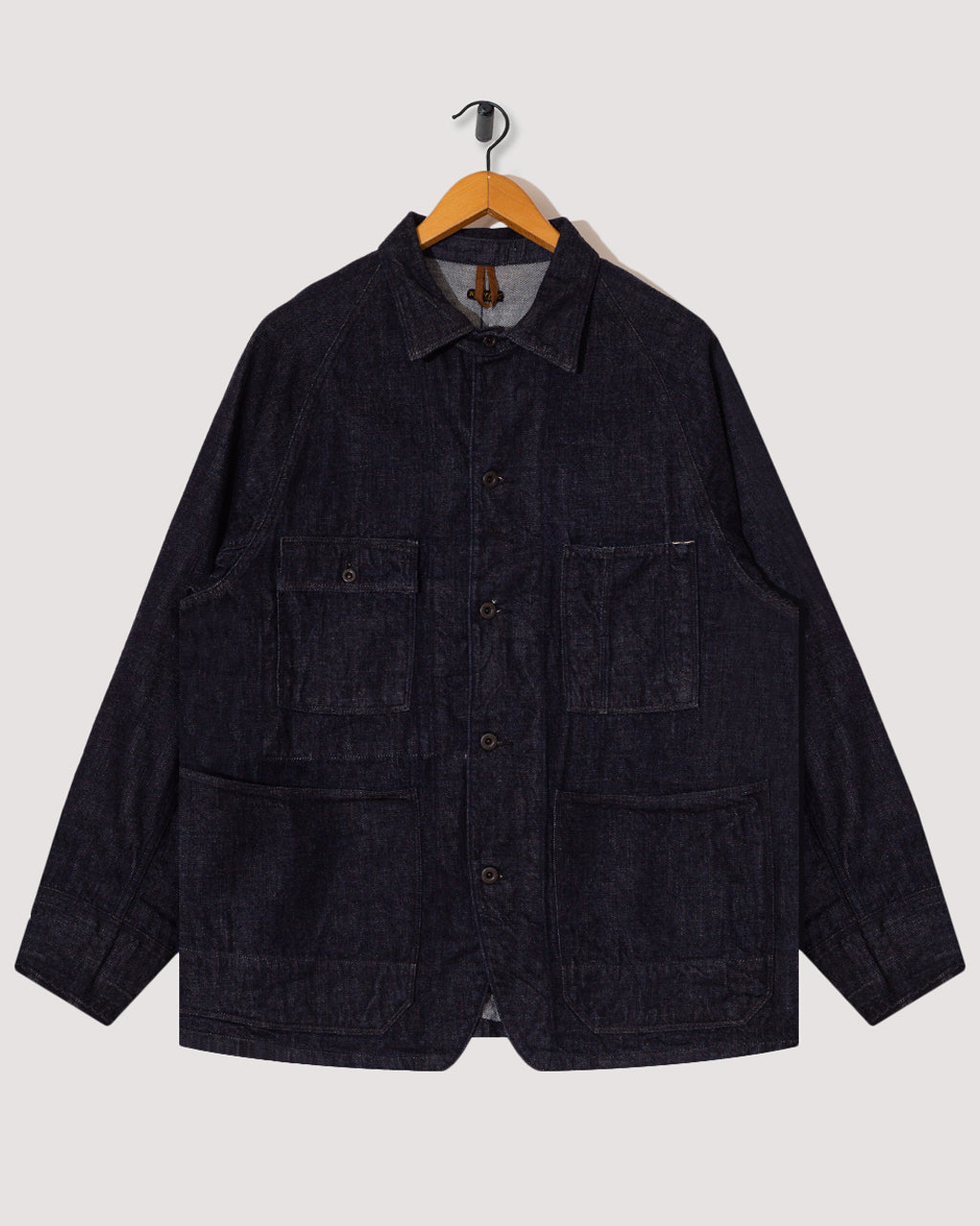 12oz Denim CACTUS Coverall (BLK-Thread ver.) - Indigo | Kapital