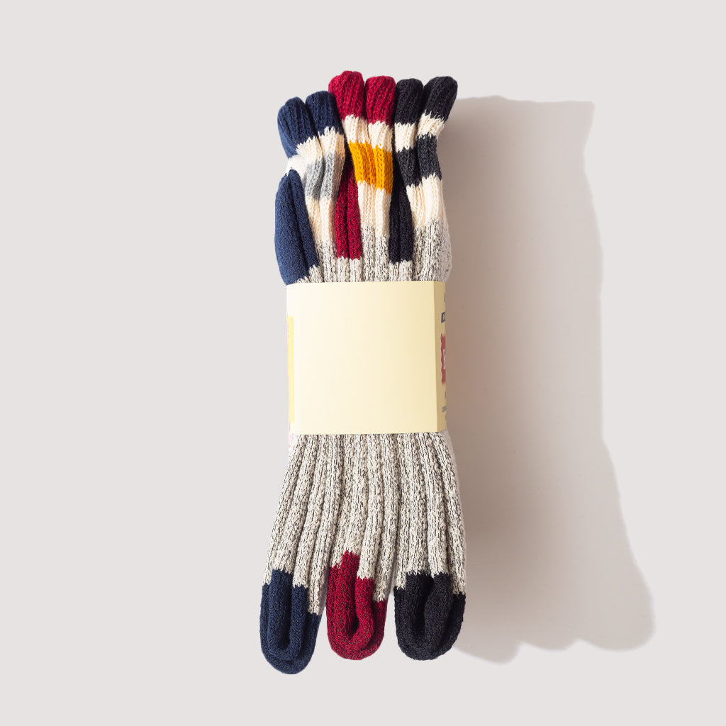 Grey 3 Pack - Navy/Wine/Black