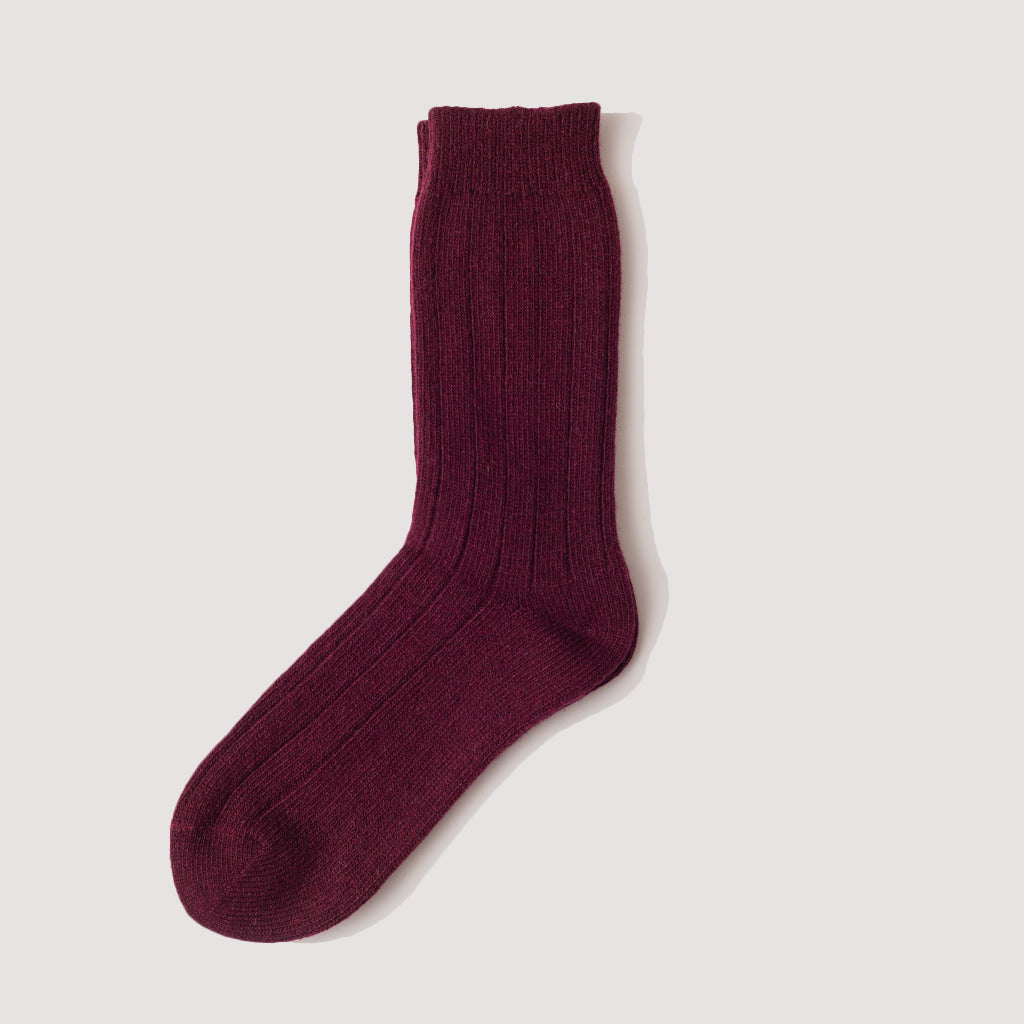 Sock One 9055 - Wine Red
