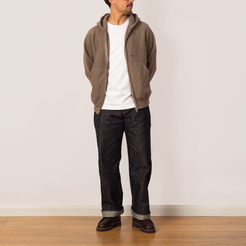 Zip Hoodie Sweat - Slate Grey