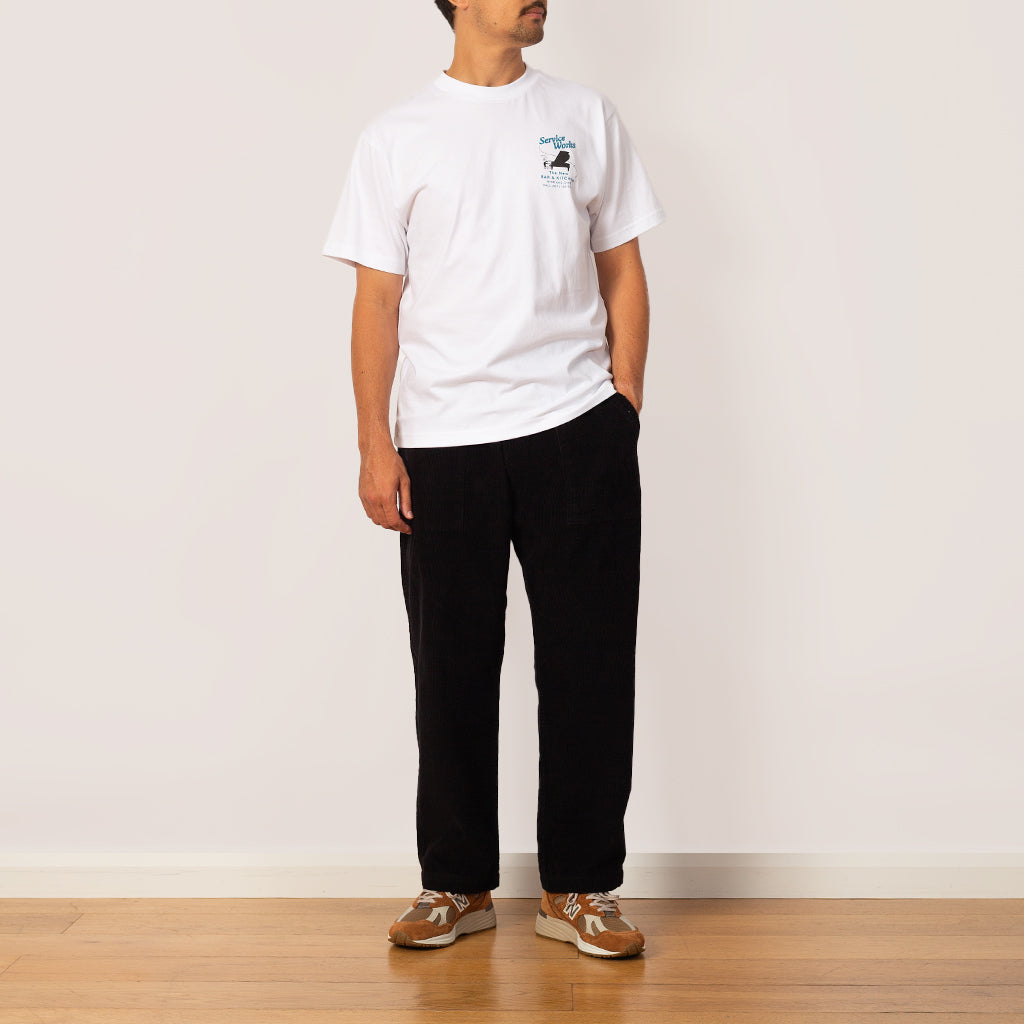 Cord Chef Pant - Black
