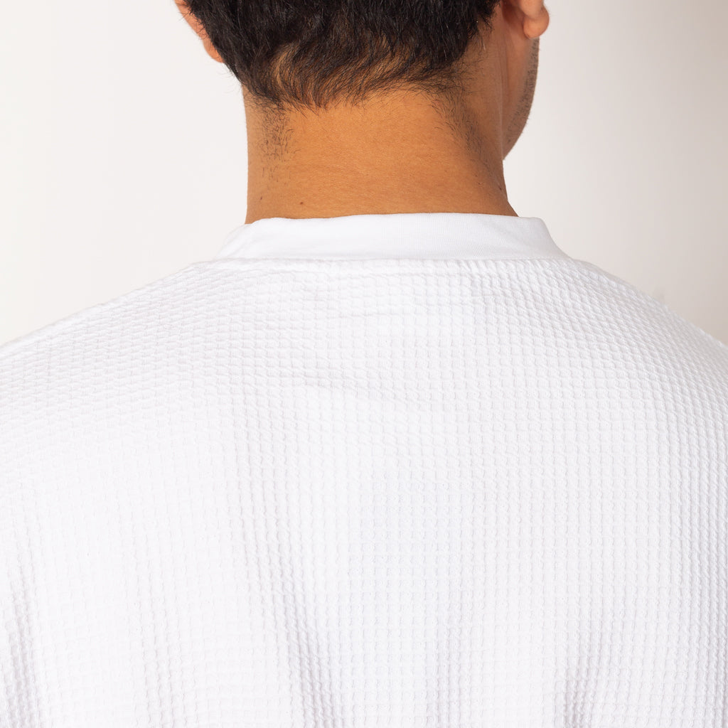 Thermal Waffle LS Tee - White