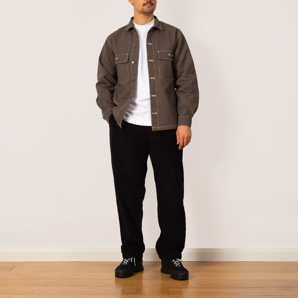 CPO Shirt - Charcoal Bedford