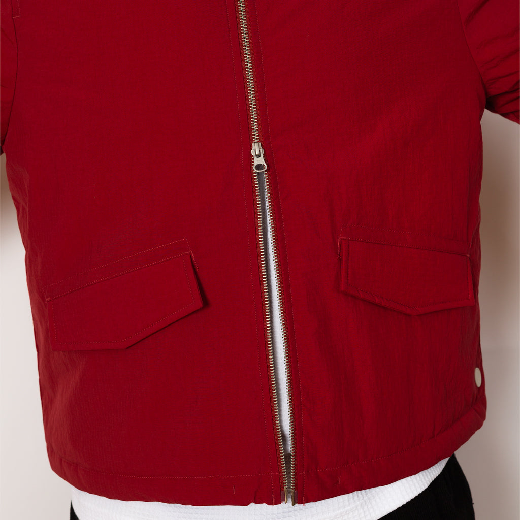 Wadded Bomber - Crimson Ripstop Nylon