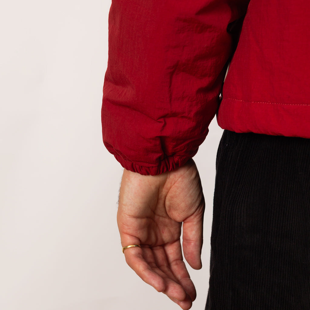 Wadded Bomber - Crimson Ripstop Nylon