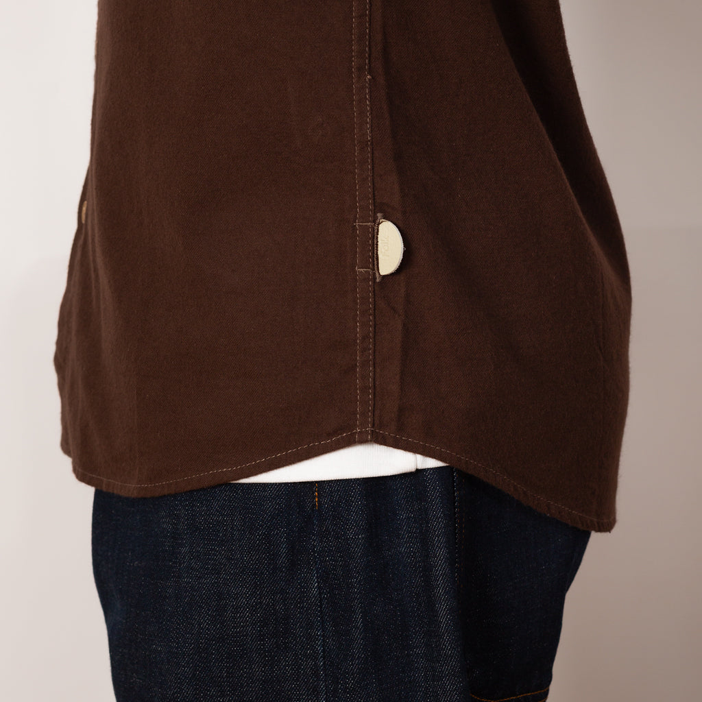 Relaxed Fit Shirt - Espresso Flannel
