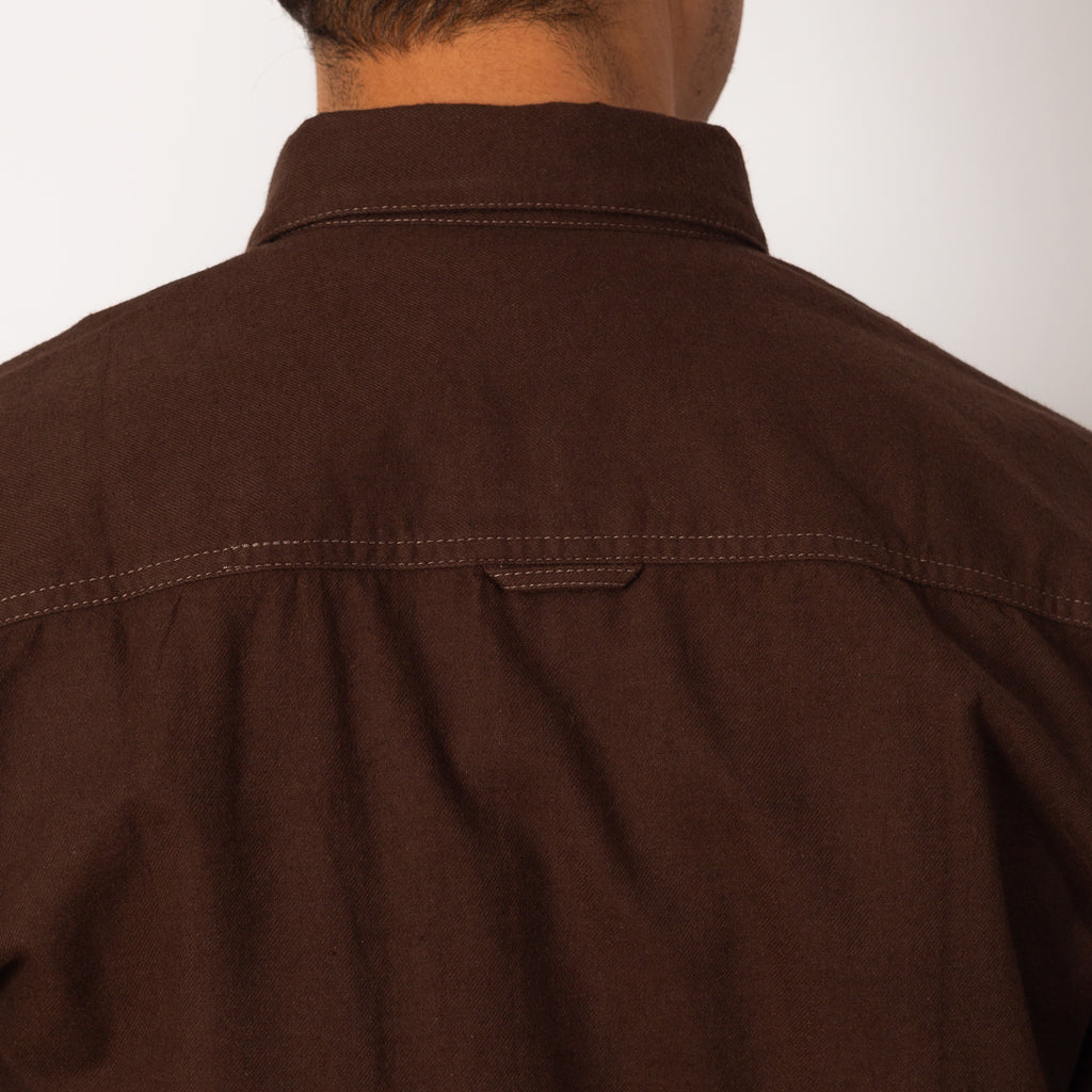 Relaxed Fit Shirt - Espresso Flannel