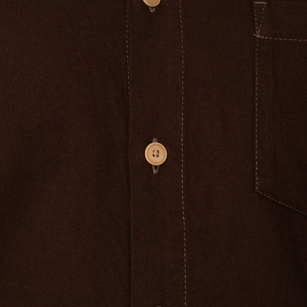 Relaxed Fit Shirt - Espresso Flannel