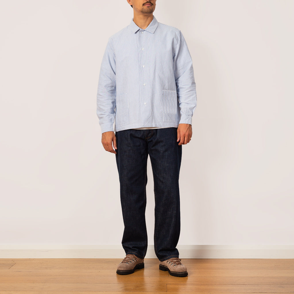 Waiter Shirt - Oxford Blue Stripe