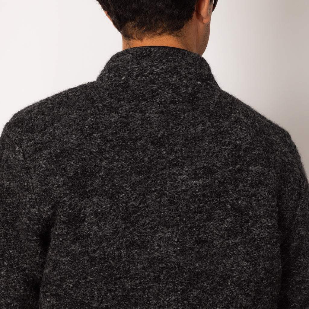 Climbing Jacket - Six Wool Fleece Black